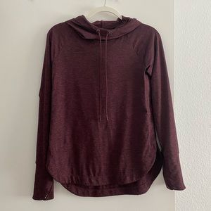 Athleta Long Sleeve Hooded Top